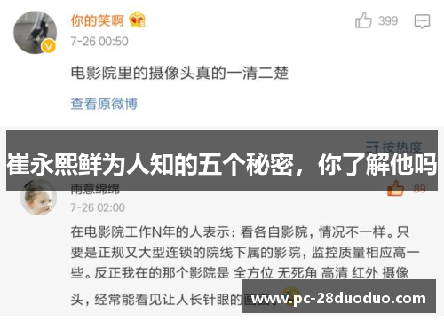 崔永熙鲜为人知的五个秘密，你了解他吗