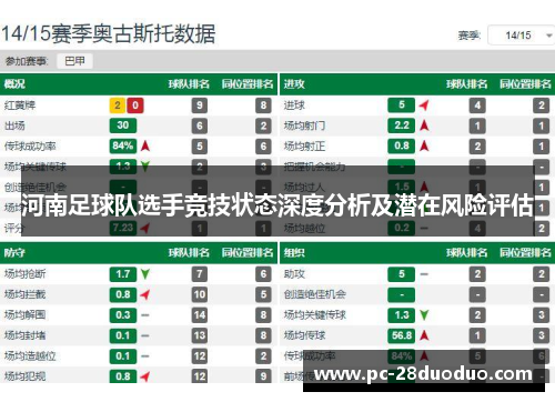 河南足球队选手竞技状态深度分析及潜在风险评估